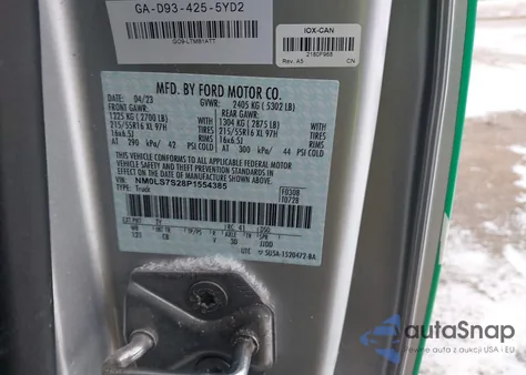 2023 Ford Transit Connect Xl from USA, damaged, VIN NM0LS7S28P1554385